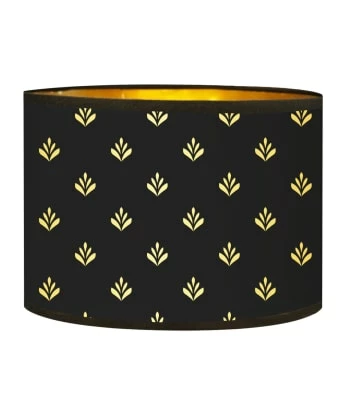 Abat-jours Lampadaires Abat-jour Lampadaire Doré Imprimé Noir Et Or Lys T 40 X H 25 7 Abat-jours Lampadaires Abat-jour Lampadaire Doré Imprimé Noir Et Or Lys T 40 X H 25 – Image 5