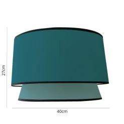 Abat-jours Lampadaires Abat-jour Cleo Bleu T 40 X H 27 -Éclairage Soldes 2024 abat jour cleo bleu t 40 x h 27 2