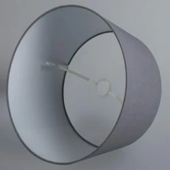 QAZQA Suspensions Abat-jour En Tissu Anthracite -Éclairage Soldes 2024 abat jour en tissu anthracite 3