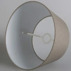 QAZQA Suspensions Abat-jour En Tissu Taupe -Éclairage Soldes 2024 abat jour en tissu taupe 2