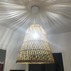 LUMISKY Suspensions Abat Jour Intérieur/extérieur Rotin Beige D40cm -Éclairage Soldes 2024 abat jour interieur exterieur rotin beige d40cm 3