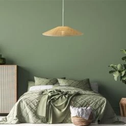 LUMISKY Suspensions Abat-jour Intérieur Fibre Naturelle Beige D60CM -Éclairage Soldes 2024 abat jour interieur fibre naturelle beige d60cm 3