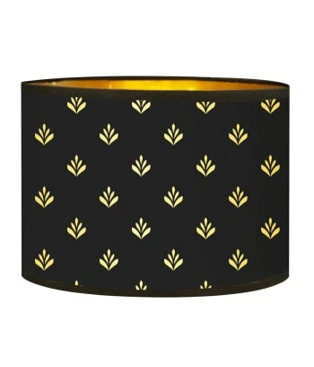 Abat-jours Lampadaires Abat-jour Lampadaire Doré Imprimé Noir Et Or Lys T 40 X H 25 6 Abat-jours Lampadaires Abat-jour Lampadaire Doré Imprimé Noir Et Or Lys T 40 X H 25 – Image 4