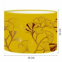 Abat-jours Lampadaires Abat-jour Lampadaire Iris Jaune Moutarde T 45 X H 25 -Éclairage Soldes 2024 abat jour lampadaire iris jaune moutarde t 45 x h 25 1