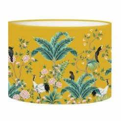 Abat-jours Lampadaires Abat-jour Lampadaire Jungle Jaune Moutarde T 45 X H 25