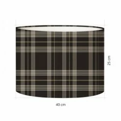 Abat-jours Lampadaires Abat-jour Lampadaire Tartan Cristi T 40 X H 27 -Éclairage Soldes 2024 abat jour lampadaire tartan cristi t 40 x h 27 2
