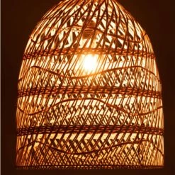 Meubles & Design Suspensions Abat-jour Lanterne En Rotin Naturel Naturel -Éclairage Soldes 2024 abat jour lanterne en rotin naturel naturel 2