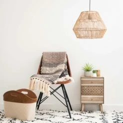 Maisons Du Monde Suspensions Abat-jour Pour Suspension En Fibre Végétale D40 -Éclairage Soldes 2024 abat jour pour suspension en fibre vegetale d40 1000 1 11 173605 4