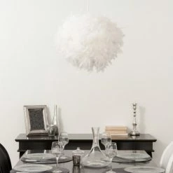 Maisons Du Monde Suspensions Abat-jour Pour Suspension En Plumes Blanches -Éclairage Soldes 2024 abat jour pour suspension en plumes blanches 1000 15 31 149394 2