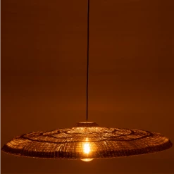 Meubles & Design Suspensions Abat-jour Rond Large En Rotin Naturel 100cm -Éclairage Soldes 2024 abat jour rond large en rotin naturel 100cm 2