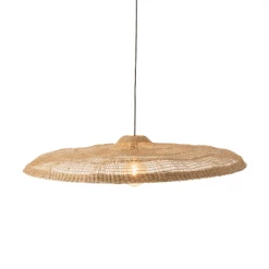 Meubles & Design Suspensions Abat-jour Rond Large En Rotin Naturel 100cm -Éclairage Soldes 2024 abat jour rond large en rotin naturel 100cm 3