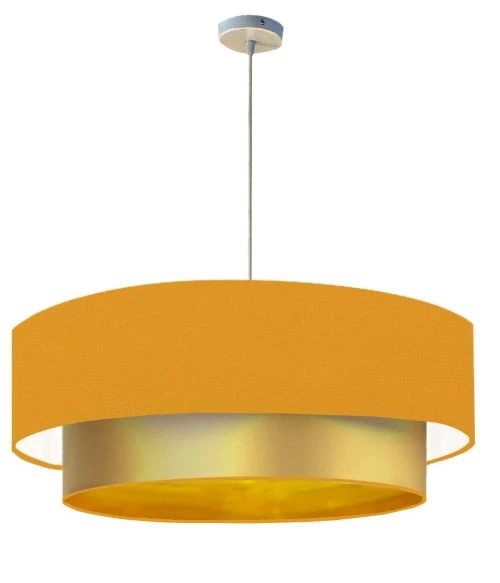 Abat-jours Suspensions Abat-jour Suspension Double Laqué Or Et Orange T 60 X H 30 3 Abat-jours Suspensions Abat-jour Suspension Double Laqué Or Et Orange T 60 X H 30