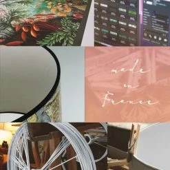 Yeda Design Lampes à Poser Abat Jour Tropical Vintage 25 X 18 -Éclairage Soldes 2024 abat jour tropical vintage 25 x 18 2