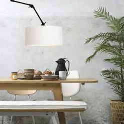 It's About Romi Appliques Murales Et Spots Applique 3 Bras En Métal Et Abat-jour Blanc L100cm -Éclairage Soldes 2024 applique 3 bras en metal et abat jour blanc l100cm 2