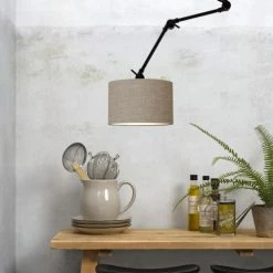 It's About Romi Appliques Murales Et Spots Applique 3 Bras Et Abat-jour Gris L100cm -Éclairage Soldes 2024 applique 3 bras et abat jour gris l100cm 2