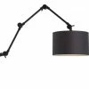 It's About Romi Appliques Murales Et Spots Applique 3 Bras Et Abat-jour Noir L100cm -Éclairage Soldes 2024 applique 3 bras et abat jour noir l100cm