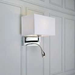 Markslöjd Appliques Murales Et Spots Applique Avec Liseuse LED Flexible Métal/tissu H40cm -Éclairage Soldes 2024 applique avec liseuse led flexible metal tissu h40cm 2