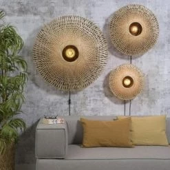 Good & Mojo Appliques Murales Et Spots Applique Bambou Avec Câble D44cm -Éclairage Soldes 2024 applique bambou avec cable d44cm 2