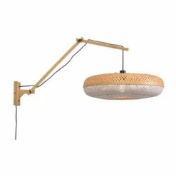 Good & Mojo Appliques Murales Et Spots Applique Bambou Blanc 3 Bras L105cm