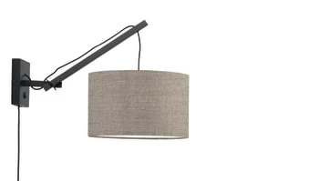 Good & Mojo Appliques Murales Et Spots Applique Bambou/lin L50cm 7 Good & Mojo Appliques Murales Et Spots Applique Bambou/lin L50cm – Image 5