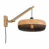 Good & Mojo Appliques Murales Et Spots Applique Bambou Noir 2 Bras L55cm -Éclairage Soldes 2024 applique bambou noir 2 bras l55cm