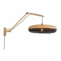 Good & Mojo Appliques Murales Et Spots Applique Bambou Noir 3 Bras L105cm