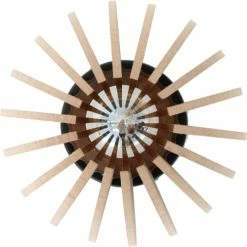 RIF Appliques Murales Et Spots Applique Bois Boule Beige D20cm -Éclairage Soldes 2024 applique bois boule beige d20cm 3