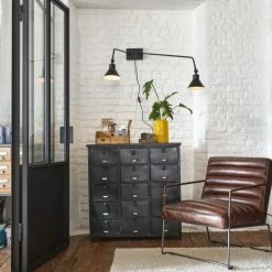 Maisons Du Monde Appliques Murales Et Spots Applique Double Articulée En Métal Noir Mat -Éclairage Soldes 2024 applique double articulee en metal noir mat 1000 8 12 210383 4