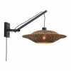 Good & Mojo Appliques Murales Et Spots Applique En Bambou Noir 2 Bras L55cm -Éclairage Soldes 2024 applique en bambou noir 2 bras l55cm