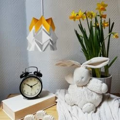 Tedzukuri Atelier Appliques Murales Et Spots Applique En Bois Et Petite Suspension Origami En Papier -Éclairage Soldes 2024 applique en bois et petite suspension origami en papier 4