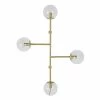 Maisons Du Monde Appliques Murales Et Spots Applique En Métal Doré Et 4 Globes En Verre -Éclairage Soldes 2024 applique en metal dore et 4 globes en verre 1000 1 12 227070 1