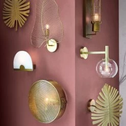 Maisons Du Monde Appliques Murales Et Spots Applique En Métal Doré Et Verre -Éclairage Soldes 2024 applique en metal dore et verre 1000 10 31 190886 6