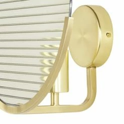 Maisons Du Monde Appliques Murales Et Spots Applique En Métal Doré Et Verre Ondulé Teinté Ambré -Éclairage Soldes 2024 applique en metal dore et verre ondule teinte ambre 1000 3 4 226324 2