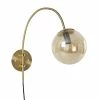 Maisons Du Monde Appliques Murales Et Spots Applique En Métal Doré Mat Et Globe En Verre Ambré -Éclairage Soldes 2024 applique en metal dore mat et globe en verre ambre 1000 13 21 202602 1