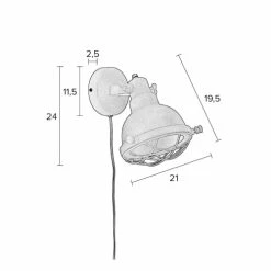 White Label Appliques Murales Et Spots Applique En Métal Gris -Éclairage Soldes 2024 applique en metal gris 5