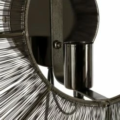 Mica Decorations Appliques Murales Et Spots Applique En Métal Noir D40 -Éclairage Soldes 2024 applique en metal noir d40 3