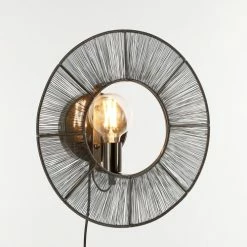 Mica Decorations Appliques Murales Et Spots Applique En Métal Noir D40 -Éclairage Soldes 2024 applique en metal noir d40 4