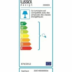 Lussiol Lighting Appliques Murales Et Spots Applique En Textile Noir H.34 Cm -Éclairage Soldes 2024 applique en textile noir h 34 cm 3