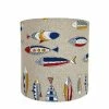 Belamp Appliques Murales Et Spots Applique En Tissu Beige Avec Des Poissons Colorés - 30*30 Cm -Éclairage Soldes 2024 applique en tissu beige avec des poissons colores 30 30 cm