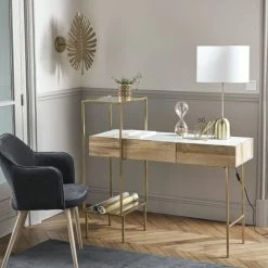 Maisons Du Monde Appliques Murales Et Spots Applique Feuille En Métal Doré -Éclairage Soldes 2024 applique feuille en metal dore 1000 3 27 189570 3