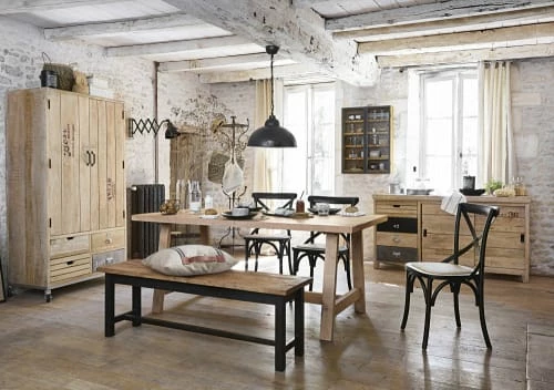 Maisons Du Monde Appliques Murales Et Spots Applique Indus Ajustable En Manguier Et Métal Noir 6 Maisons Du Monde Appliques Murales Et Spots Applique Indus Ajustable En Manguier Et Métal Noir – Image 4