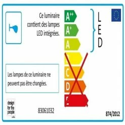 Nordlux Appliques Murales Et Spots Applique LED De Salle De Bain Métal Argent L40cm -Éclairage Soldes 2024 applique led de salle de bain metal argent l40cm 2