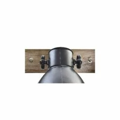 Wadiga Appliques Murales Et Spots Applique Murale Bois Et Métal Noir Triple 67x18x24cm -Éclairage Soldes 2024 applique murale bois et metal noir triple 67x18x24cm 3