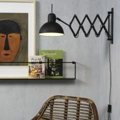 It's About Romi Appliques Murales Et Spots Applique Murale Déployante Acier Noir L50-85cm -Éclairage Soldes 2024 applique murale deployante acier noir l50 85cm 2