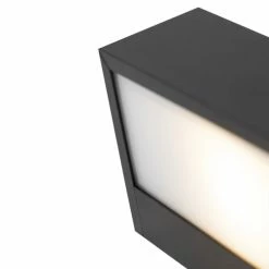 QAZQA Appliques Murales Et Spots Applique Murale En Aluminium Noir -Éclairage Soldes 2024 applique murale en aluminium noir 6