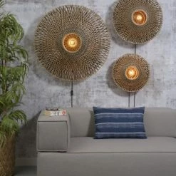 Good & Mojo Appliques Murales Et Spots Applique Murale En Bambou D44 -Éclairage Soldes 2024 applique murale en bambou d44 3