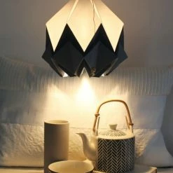 Tedzukuri Atelier Appliques Murales Et Spots Applique Murale En Bois Et Suspension Origami En Papier -Éclairage Soldes 2024 applique murale en bois et suspension origami en papier 3