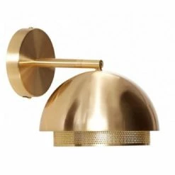 Hubsch Appliques Murales Et Spots Applique Murale En Métal Noir Ronde -Éclairage Soldes 2024 applique murale en laiton dore ronde