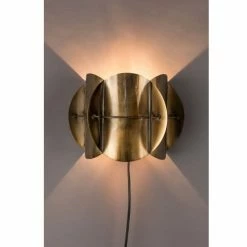 Dutchbone Appliques Murales Et Spots Applique Murale En Métal Laiton -Éclairage Soldes 2024 applique murale en metal laiton 2