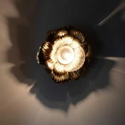 Éclairage Soldes 2024 -Éclairage Soldes 2024 applique murale fleur en metal dore 1000 8 18 227978 2